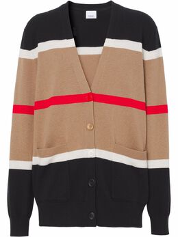 Burberry: Кардиган  Icon Stripe в полоску