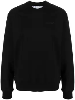 Off-White: Чёрный свитшот  Diag