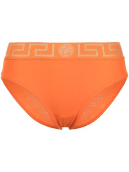 Versace: Оранжевые трусы  Greca