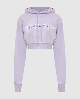 Givenchy: Фіолетові толстовки  Barbed Wire