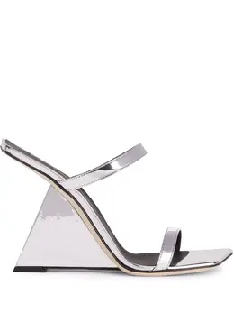 Giuseppe Zanotti: Серебристые сандалии  Lilii Borea