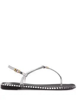 Giuseppe Zanotti: Серебристые сандалии  Bellatriks