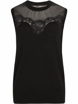 Dolce & Gabbana: Свитер без рукава 