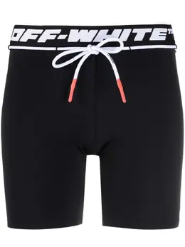Off-White: Чёрные шорты 