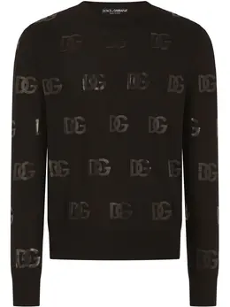 Dolce & Gabbana: Свитер с блёстками 
