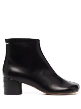 MM6 Maison Margiela: Чёрные ботинки 