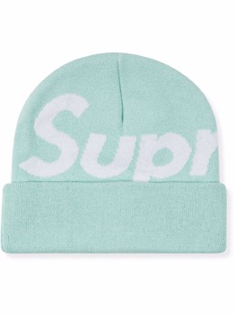 Supreme: Голубая шапка  Big Logo