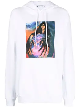 Off-White: Толстовка с принтом 