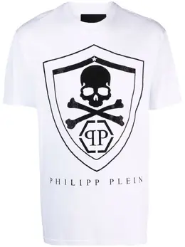 Philipp Plein: Белая футболка 