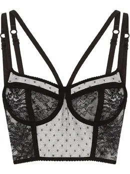 Dolce & Gabbana: Кружевное топ 