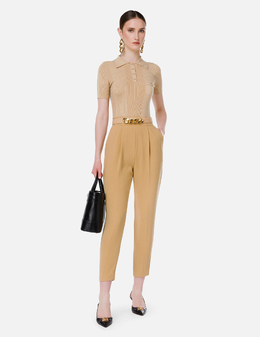 ELISABETTA FRANCHI: Бежеві топи 