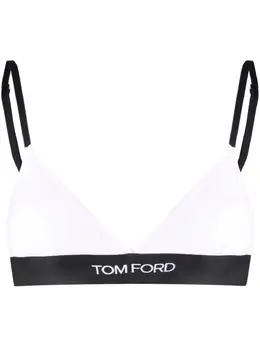 TOM FORD: Чёрный бюстгальтер  Logo