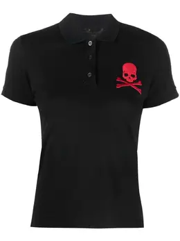 Philipp Plein: Чёрное поло  Skull