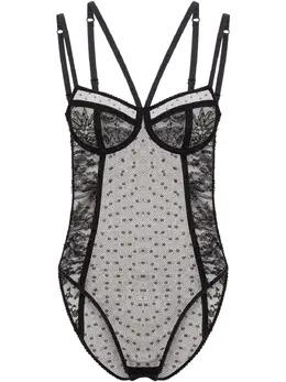 Dolce & Gabbana: Чёрный боди 