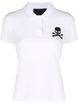Philipp Plein: Белое поло  Skull