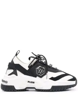 Philipp Plein: Чёрные кроссовки  Predator