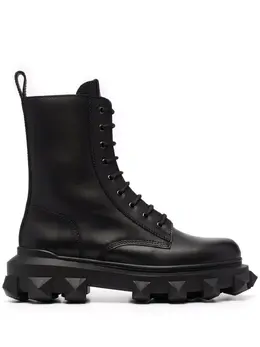 Valentino Garavani: Чёрные ботинки 