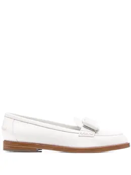 Salvatore Ferragamo: Белые лоферы  Viva Bow