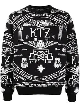 KTZ: Свитшот с принтом 