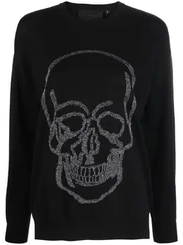 Philipp Plein: Свитер  Skull с принтом