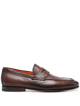 Santoni: Тёмные туфли 