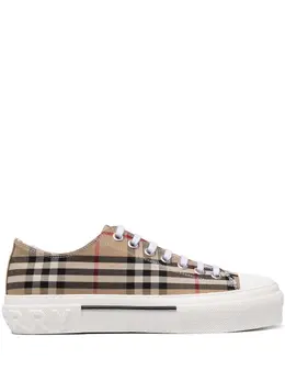 Burberry: Бежевые кроссовки  Vintage Check