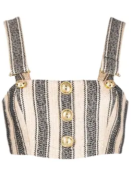 Balmain: Топ в полоску 