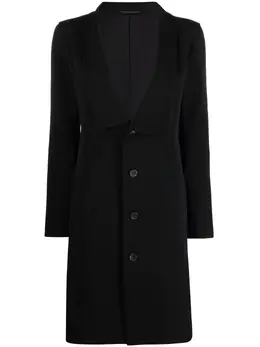 Yohji Yamamoto Pre-Owned: Однобортное пальто 