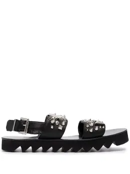Philipp Plein: Чёрные сандалии 