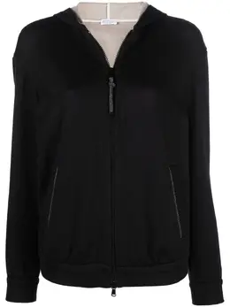 Brunello Cucinelli: Чёрная толстовка  Monili