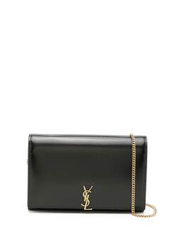 Saint Laurent: Чёрная сумка через плечо  Kate