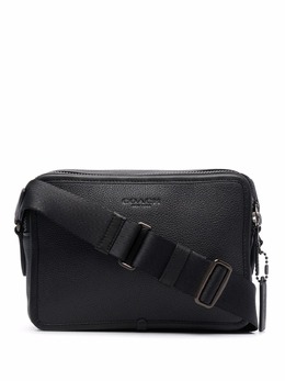 Coach: Чёрная сумка через плечо  Charter