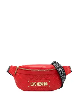 Love Moschino: Красная поясная сумка 
