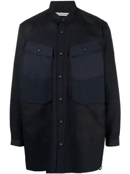 White Mountaineering: Рубашка оверсайз 
