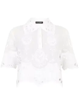 Dolce & Gabbana: Белое поло 