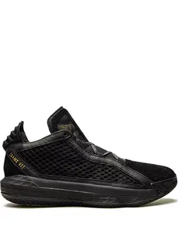 adidas: Чёрные кроссовки  Dame 6