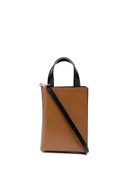 Marni: Двухцветная сумка-шоппер 