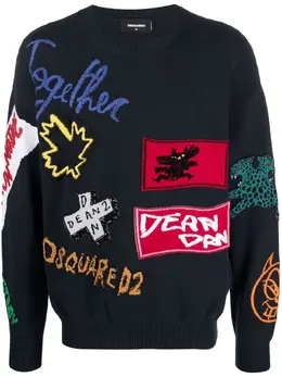 Dsquared2: Синий свитшот 