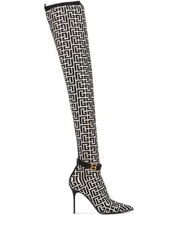 Balmain: Белые сапоги 