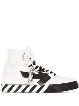 Off-White: Белые кроссовки  Vulcanized