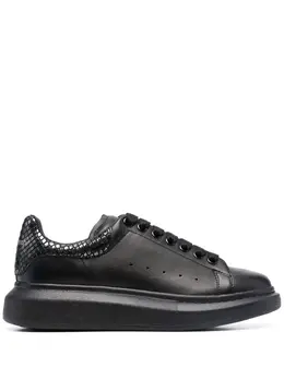 Alexander McQueen: Чёрные кроссовки  Oversized