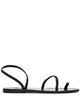 Ancient Greek Sandals: Чёрные сандалии  Eleftheria