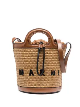 Marni: Коричневая сумка  Tropicalia