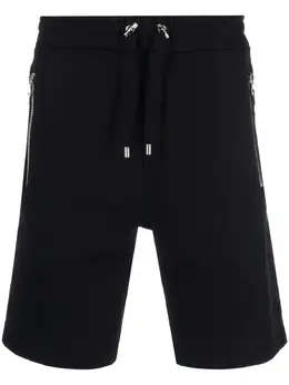 Balmain: Чёрные шорты 
