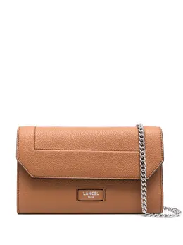 Lancel: Серебристая сумка 