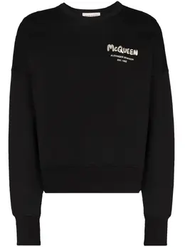 Alexander McQueen: Свитшот  Graffiti с принтом