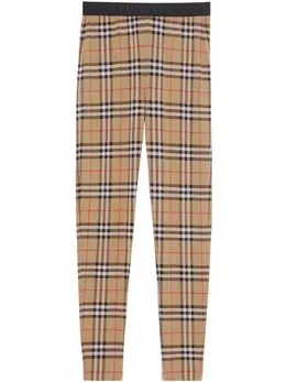 Burberry: Коричневые легинсы  Vintage Check