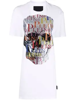 Philipp Plein: Платья-футболки  Skull