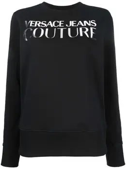 Versace Jeans Couture: Чёрный свитшот 