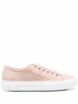 Salvatore Ferragamo: Розовые кроссовки 